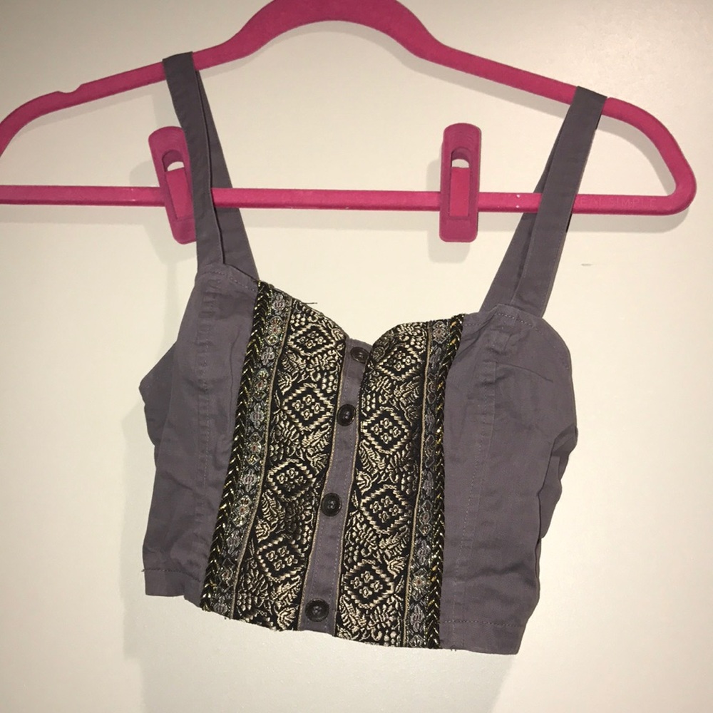 Purple crop/bandeau